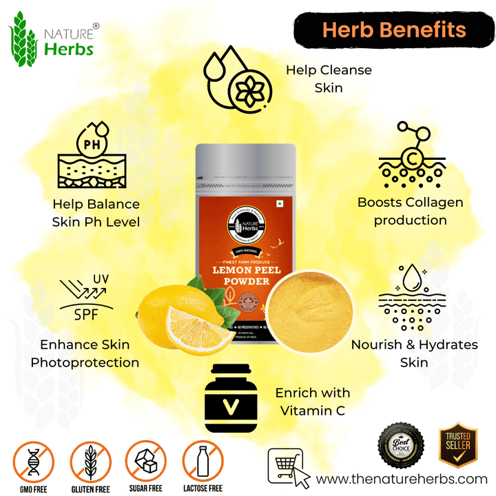 Lemon Peel Powder Citrus Lemon - INNOVEDA