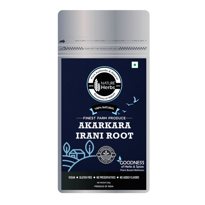 Akarkara Irani Root Tea (Pellitory Root) अकरकरा/Anacyclus Pyrethrum/Akarkarabh - INNOVEDA
