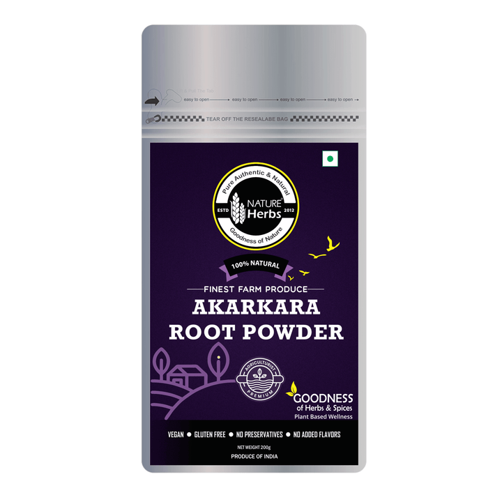 Akarkara Root Powder (Pellitory Root) अकरकरा/Anacyclus Pyrethrum/Akarkarabh - INNOVEDA