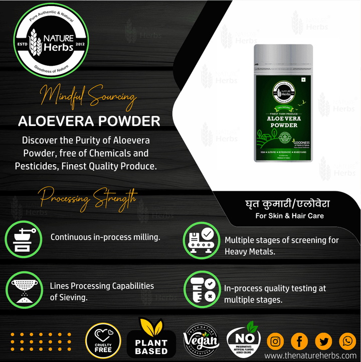 Aloevera Powder for Skin health - INNOVEDA