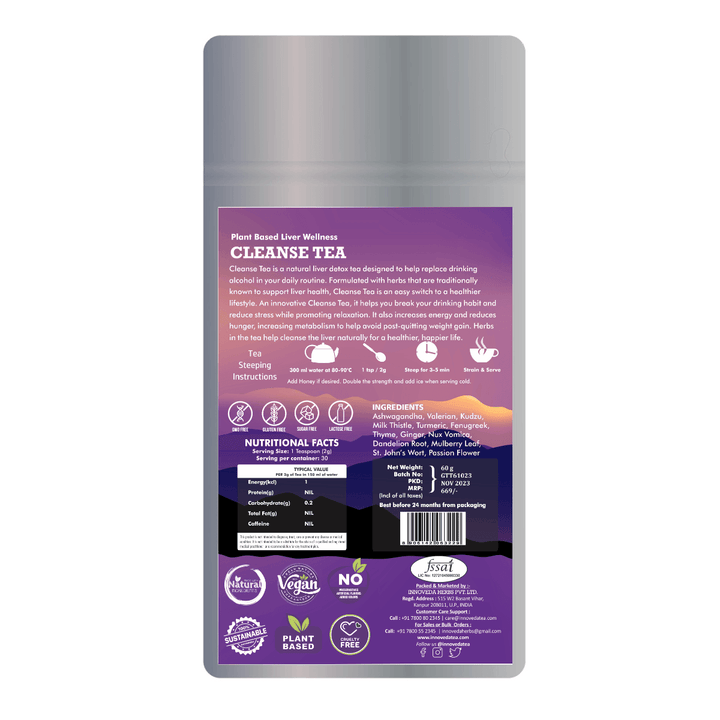 Cleanse Tea For Liver Health (30 Tea Cups) 60 Grams - INNOVEDA