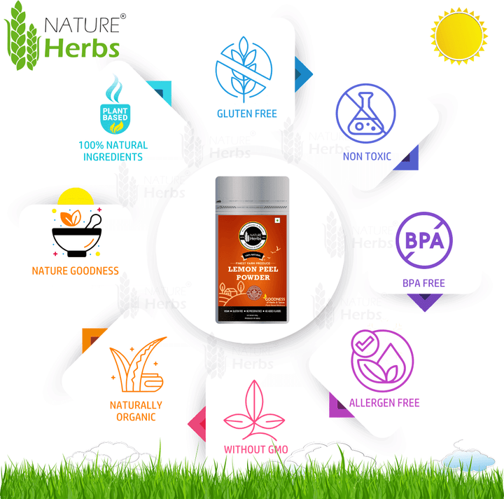 Lemon Peel Powder Citrus Lemon - INNOVEDA