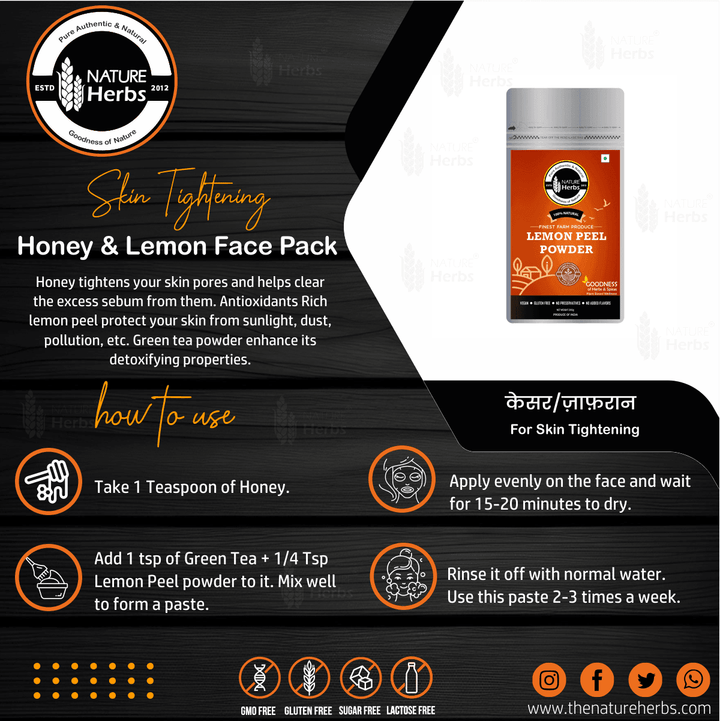 Lemon Peel Powder Citrus Lemon - INNOVEDA