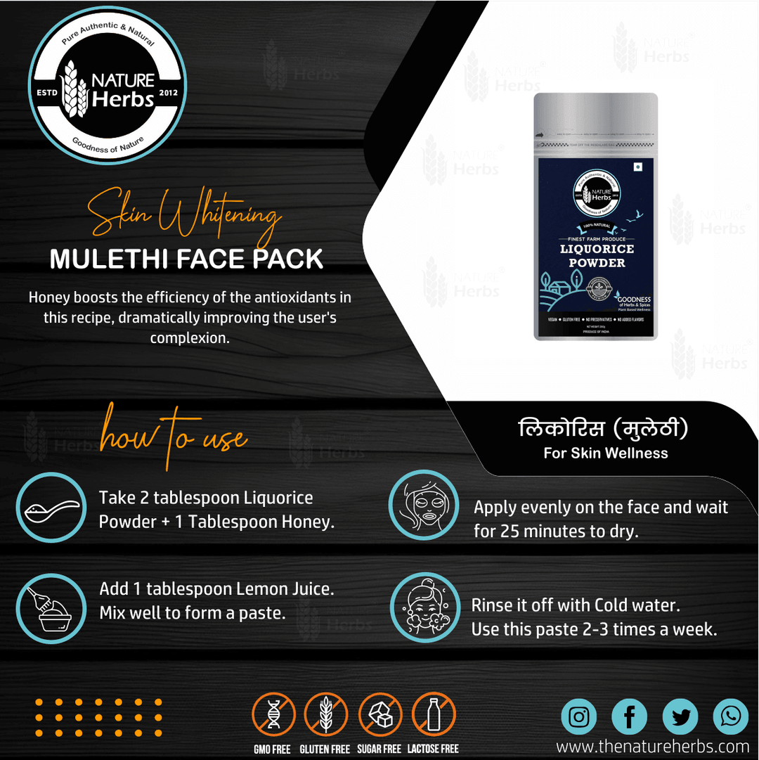 Licorice Mulethi Powder Yastimadhu - INNOVEDA