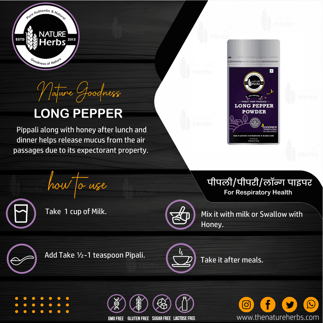 Long Pepper Powder Pippali - INNOVEDA