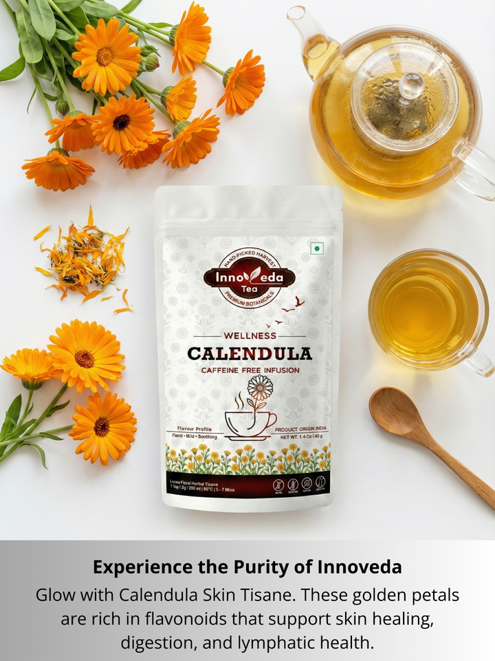 Thé nourrissant pour la peau au calendula