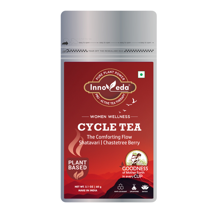 Periodentee (1-Monats-Packung, 30 Teetassen) hilft bei Krämpfen, weniger Fluss und verzögerter Periode – She Cycle Tea