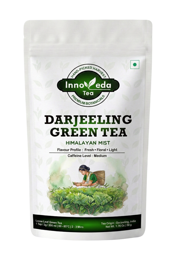 Grüner Darjeeling-Tee
