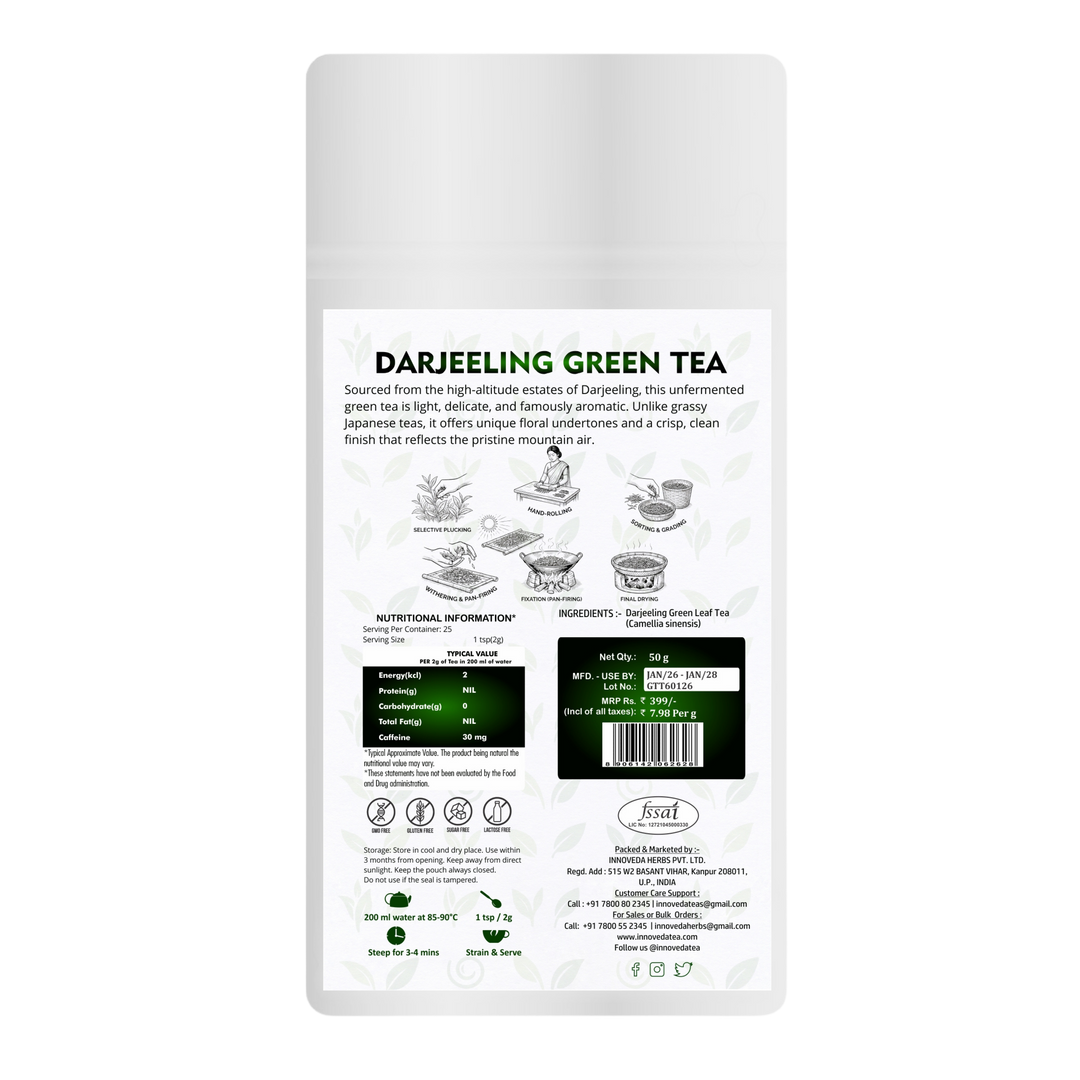 Grüner Darjeeling-Tee