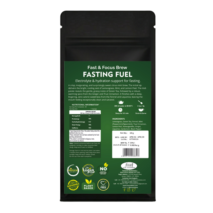 Fasting Fuel Tea (30 Tea Cups) 60 Grams