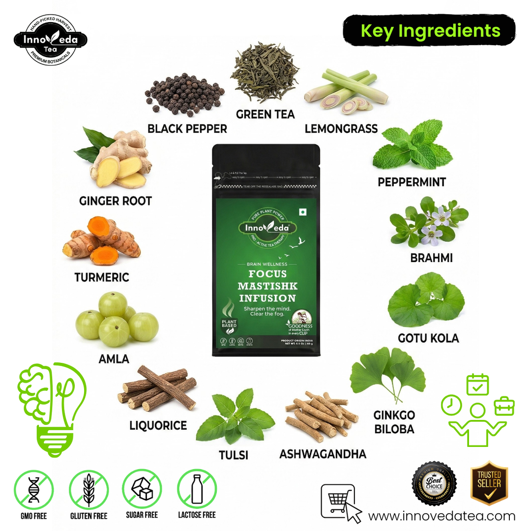 Focus Mastishk Tea (30 Tea Cups) 60 Grams