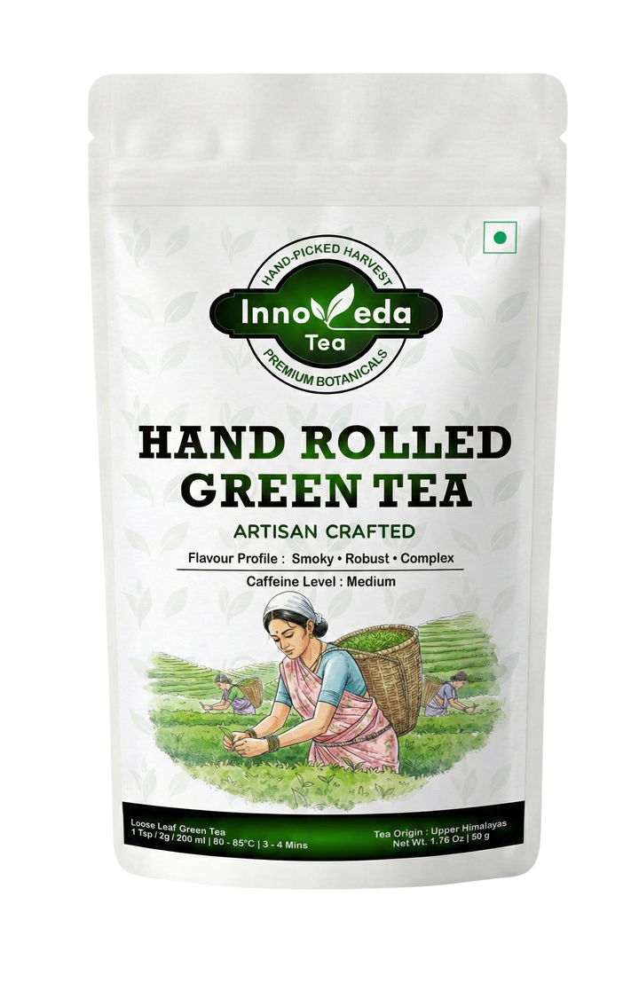 Handgerollter grüner Tee