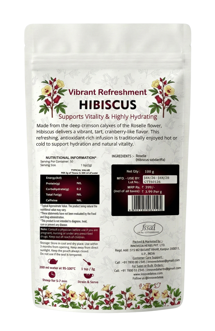 Thé glacé à l'hibiscus
