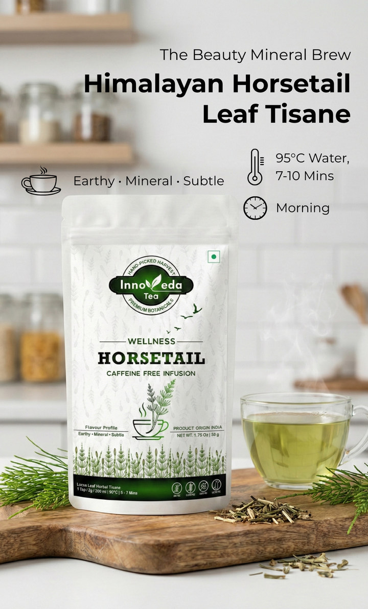 Schachtelhalmblatt-Tee für die Gesundheit von Haut, Haaren und Nägeln