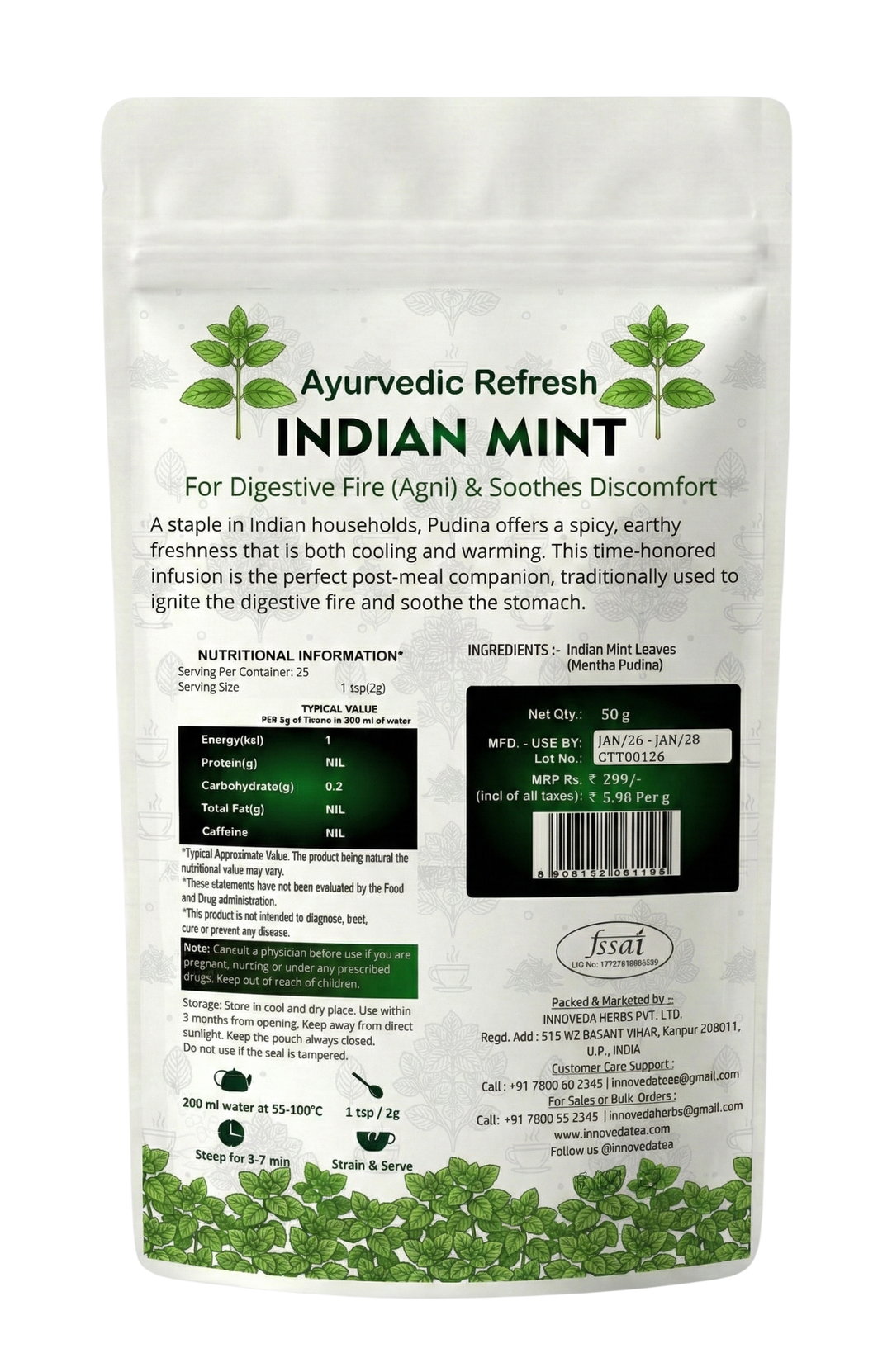 Indian Mint Tisane 50 Grams