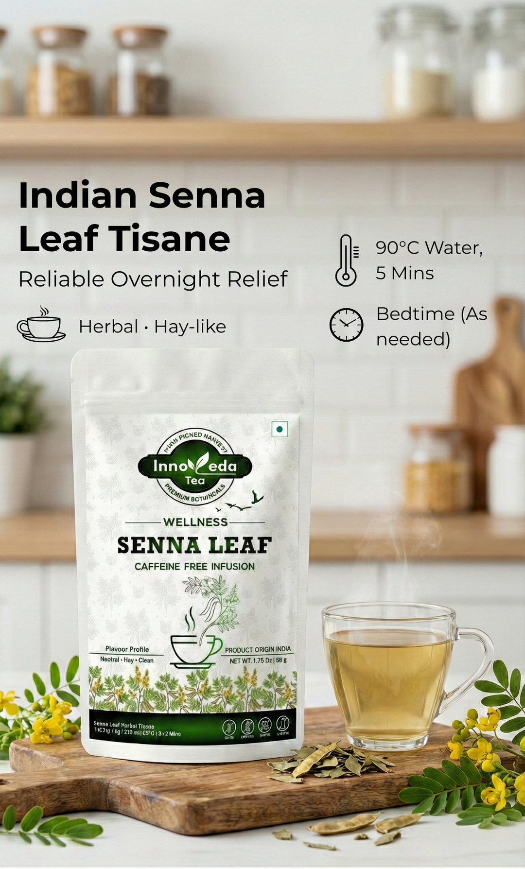 Reine Senna-Blätter zur Unterstützung der Verdauung 