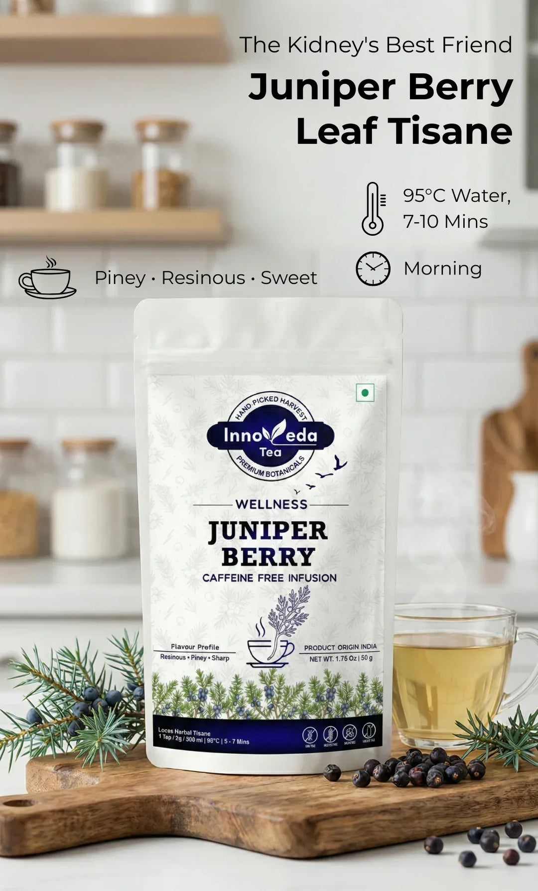 Juniper Berry Leaf Tisane 50 Grams - INNOVEDA