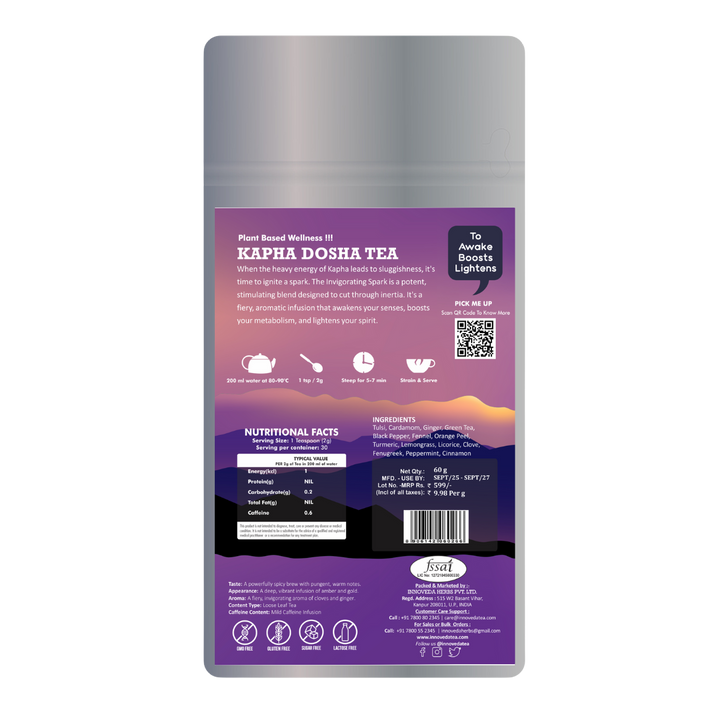Kapha Dosha Tea (30 Tea Cups) 60 Grams
