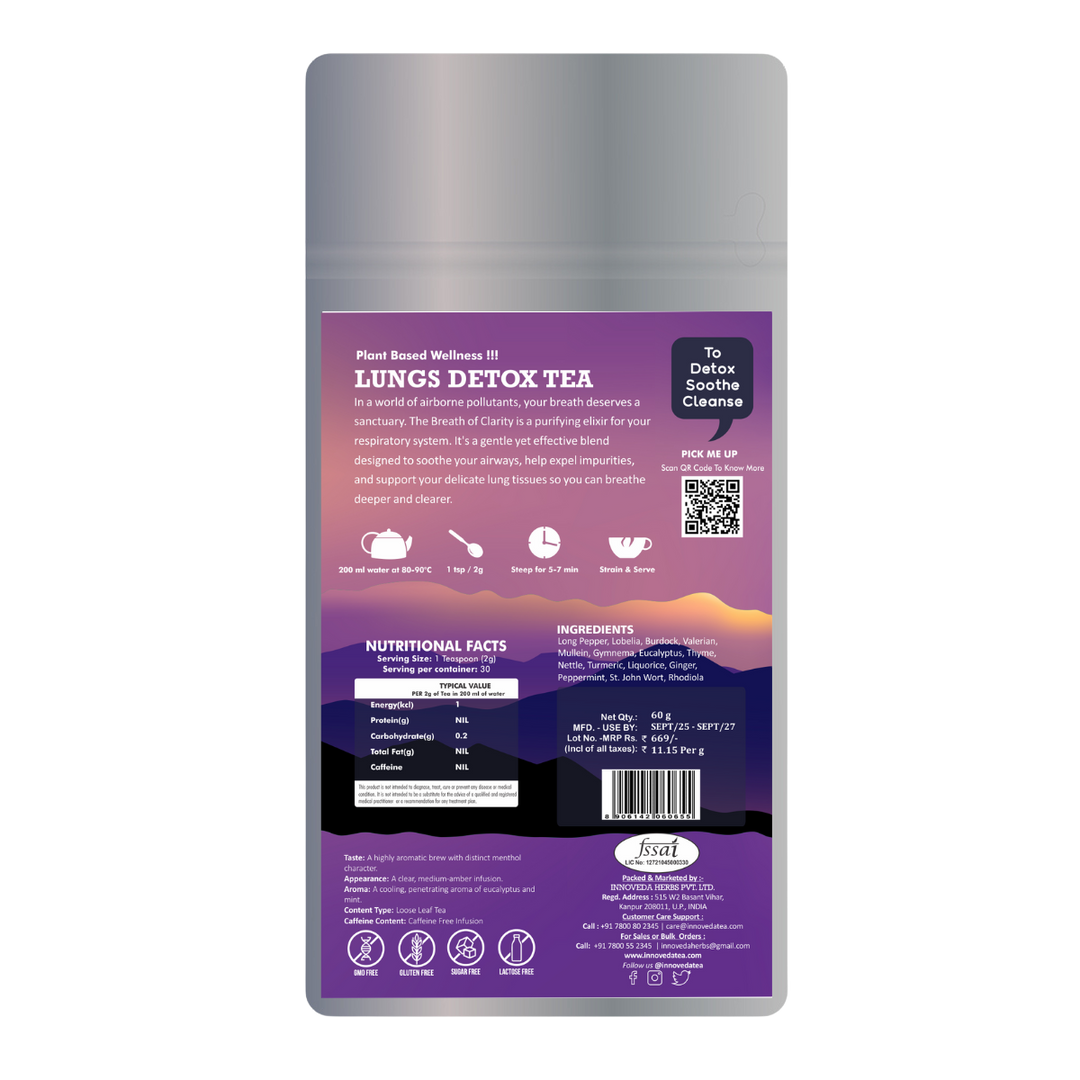 Lungs Detox Tea (30 Tea Cups) 60 Grams