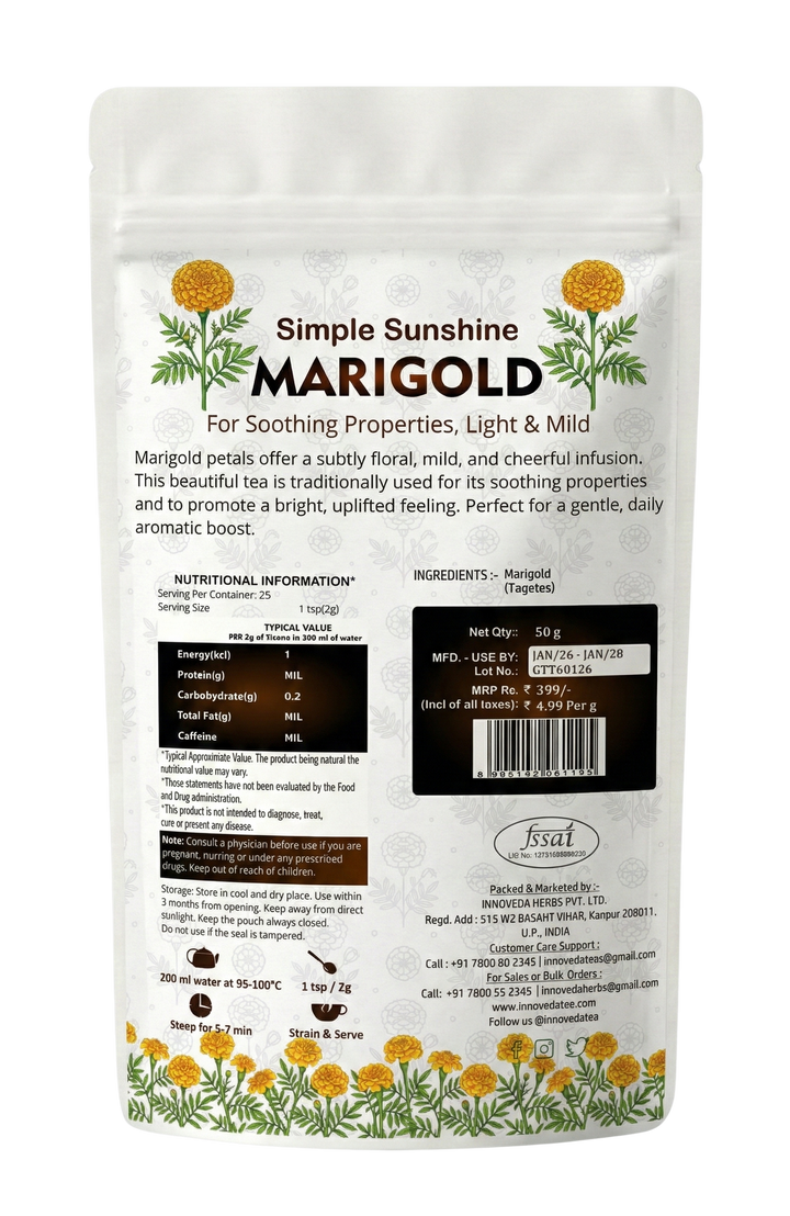 Thé au souci pour la santé de la peau