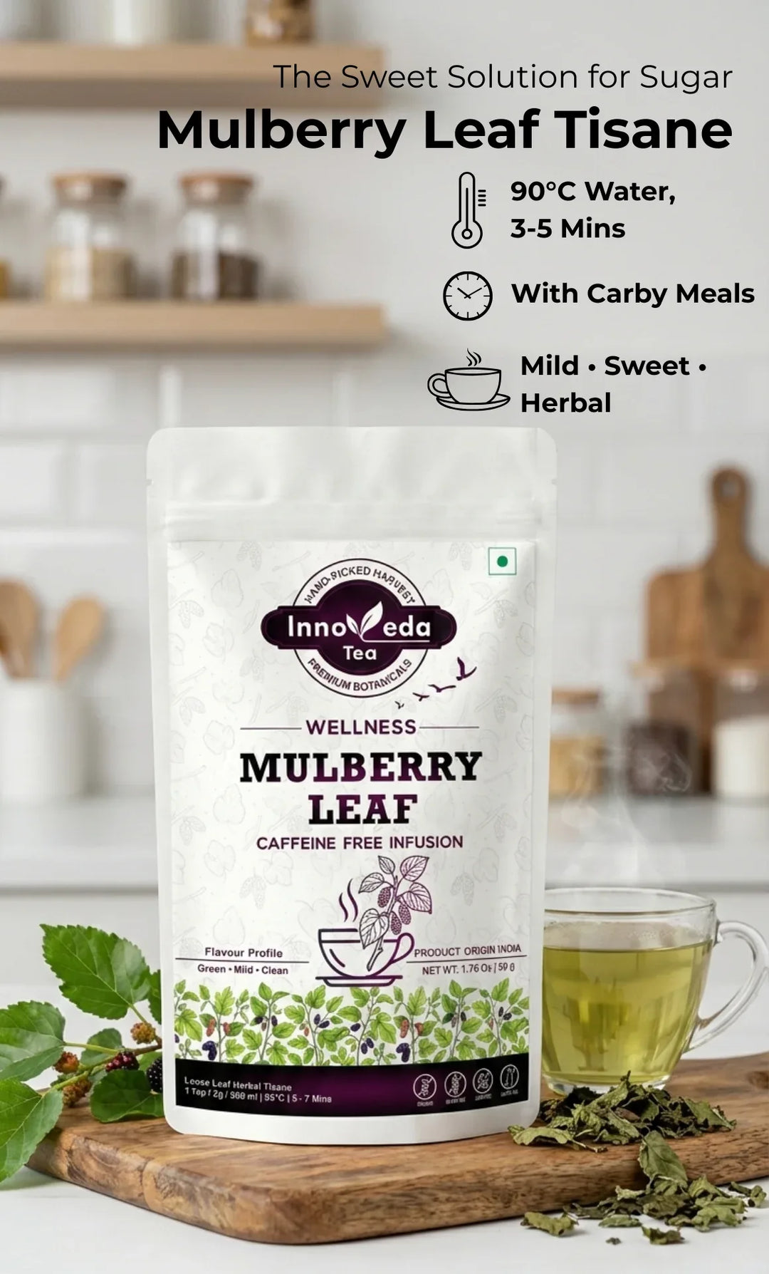 Mulberry Leaf Tisane 50 Grams - INNOVEDA