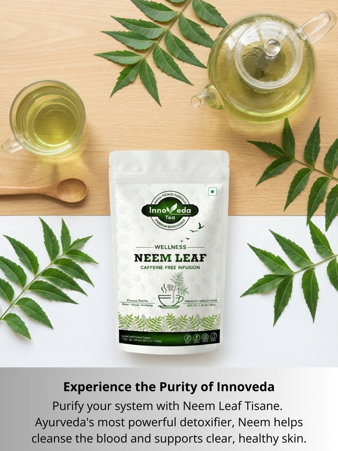 Thé aux feuilles de Neem pour nourrir la peau 