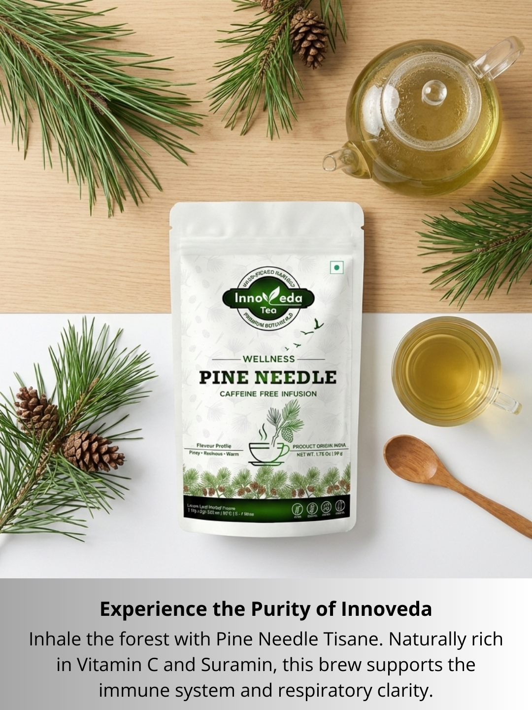 Thé aux aiguilles de pin blanc
