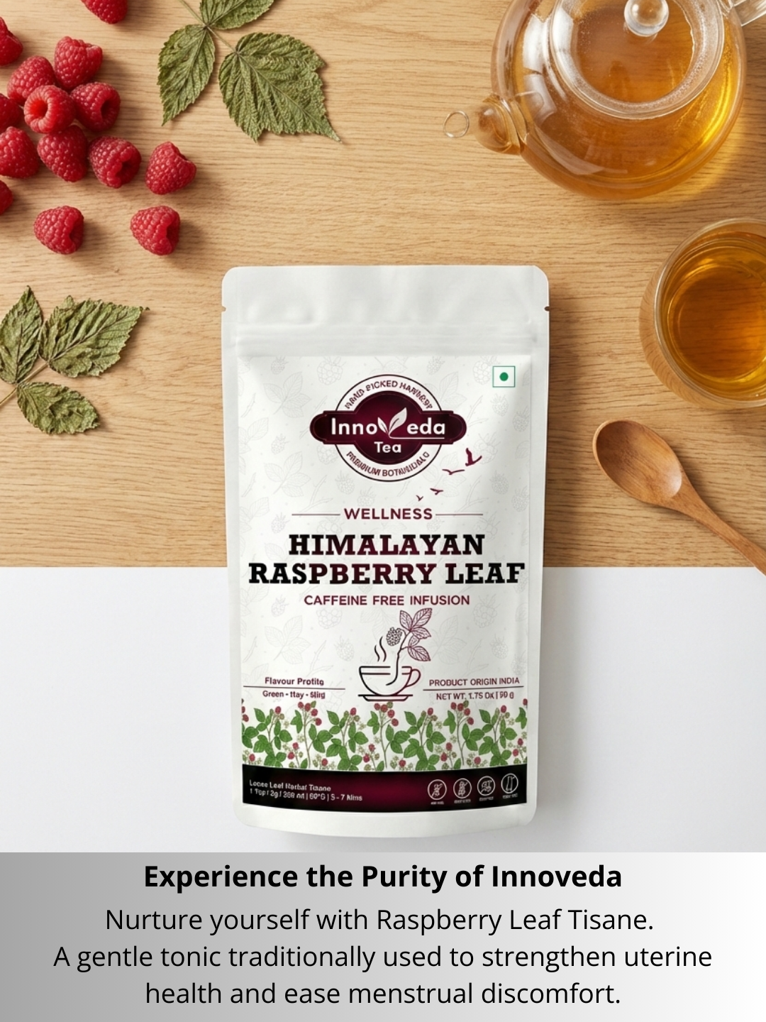 Thé aux feuilles de framboisier rouge