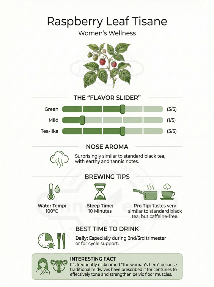 Thé aux feuilles de framboisier rouge