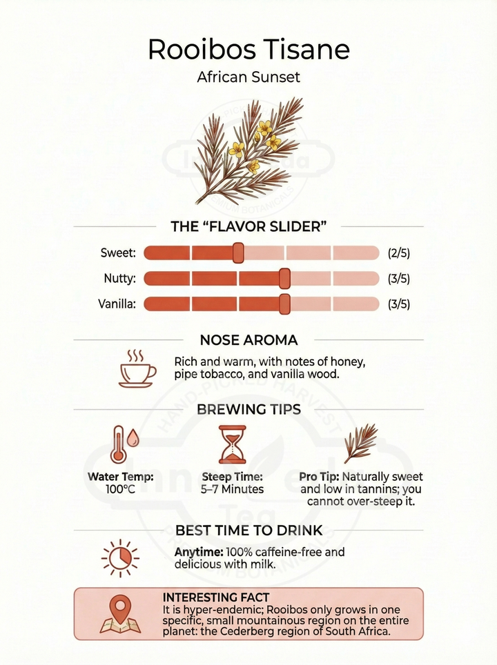 Rooibos Tea - Red Bush Tisane 100 Grams