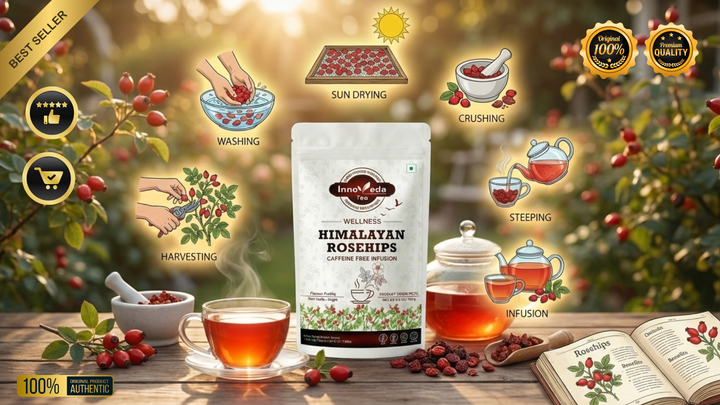 Thé à la rose musquée pour la santé des cheveux et des ongles