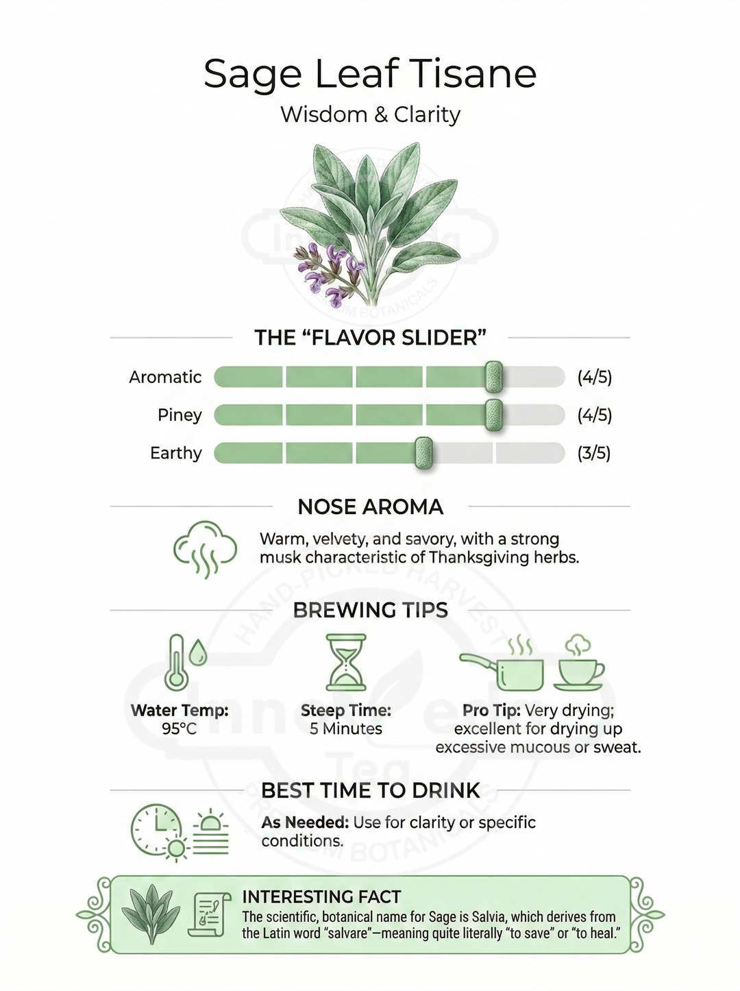 Holy Sage Leaf Tisane 40 Grams
