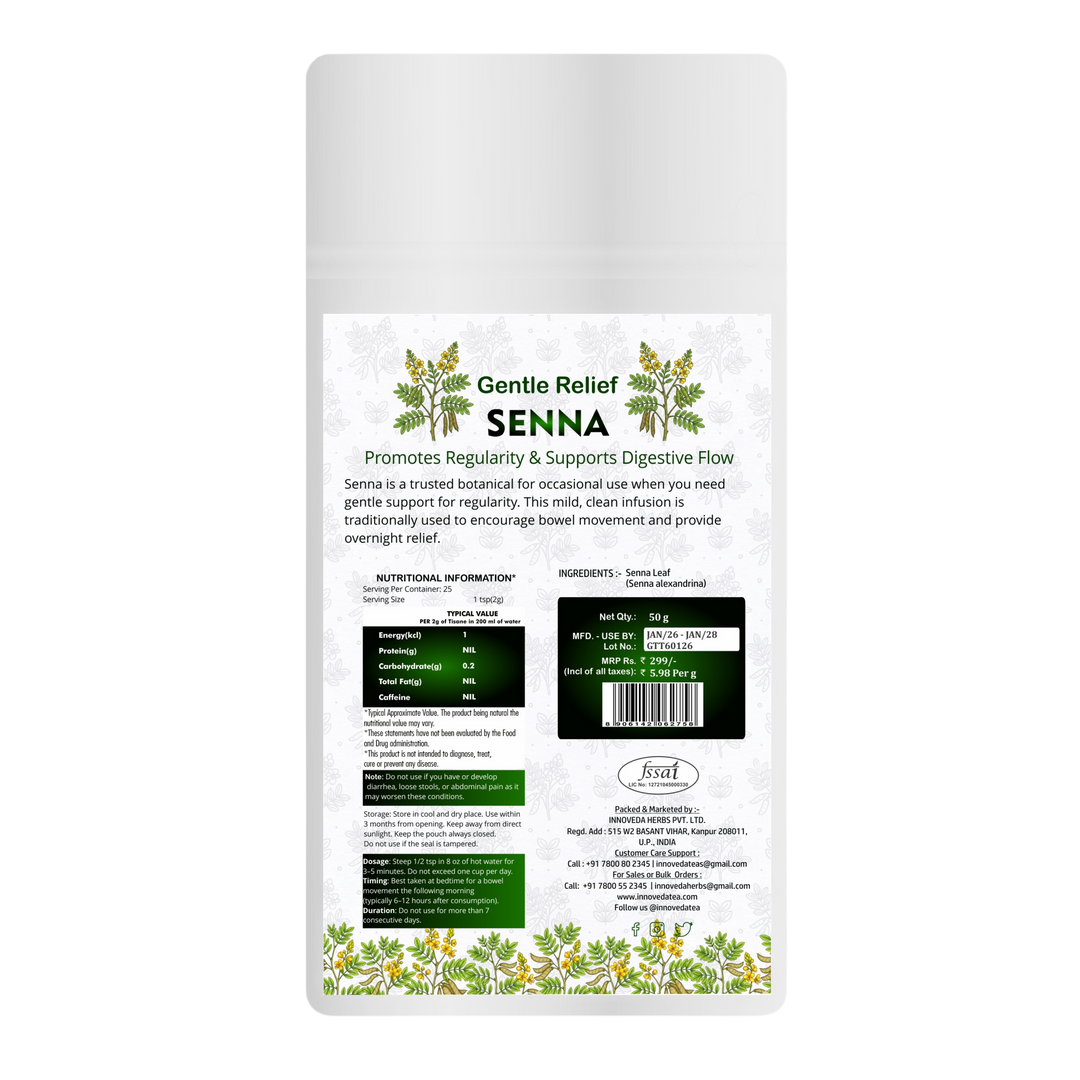 Reine Senna-Blätter zur Unterstützung der Verdauung 