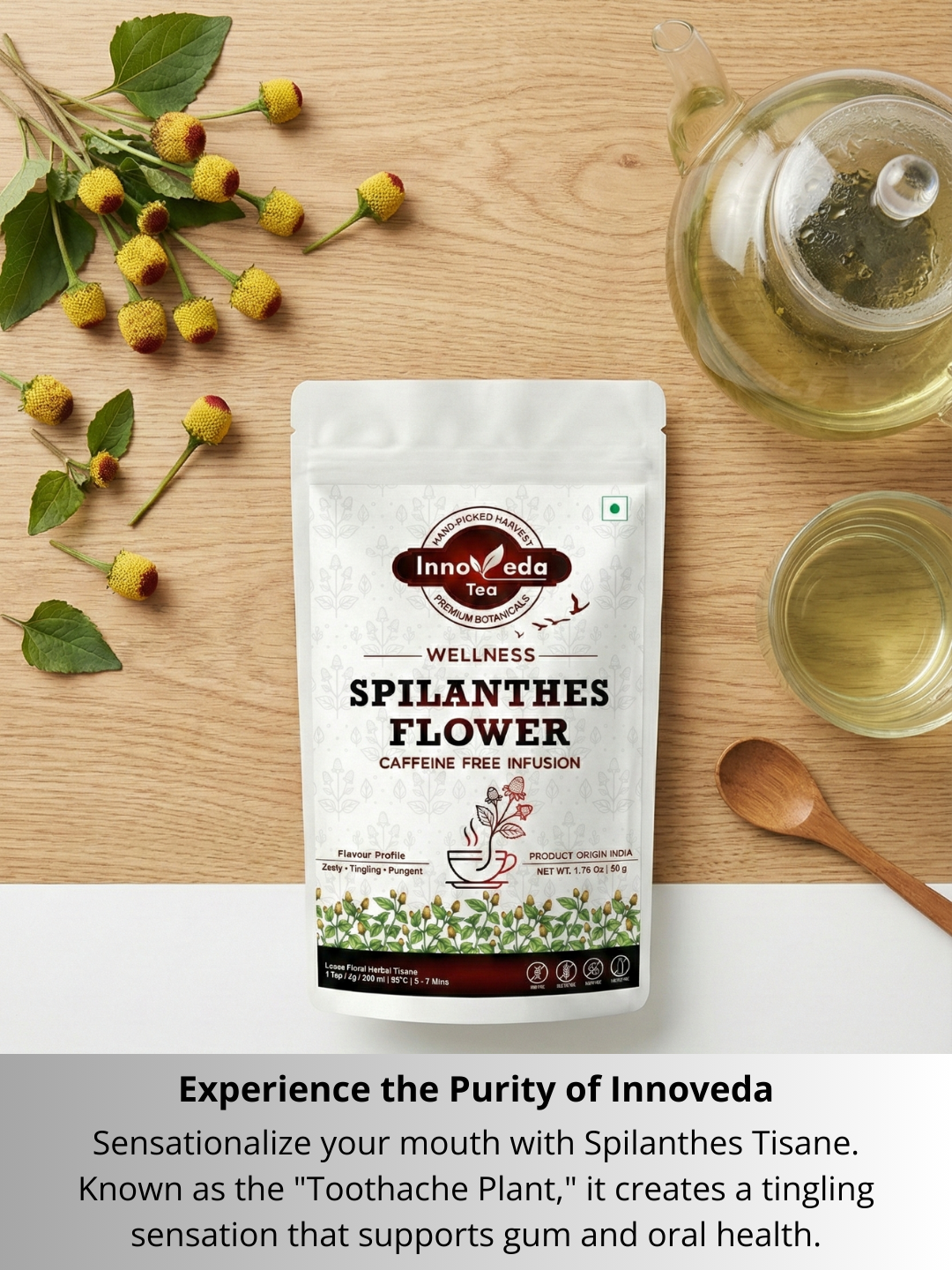 Spilanthes Flower Tisane 50 Grams