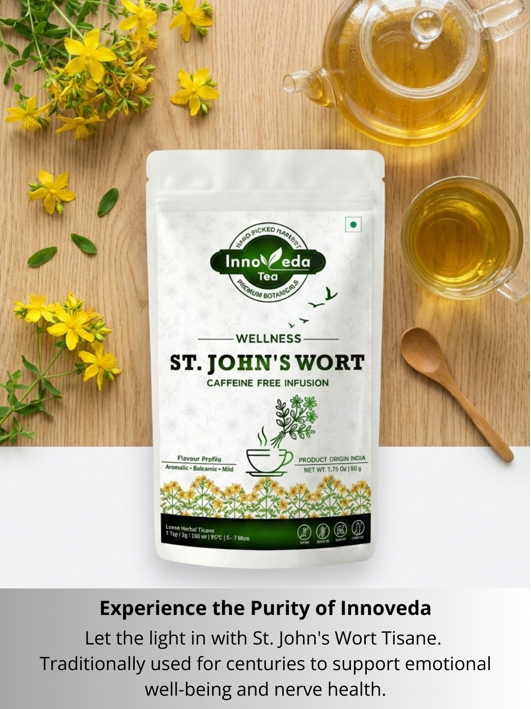 Thé au millepertuis pour la paix de l'esprit