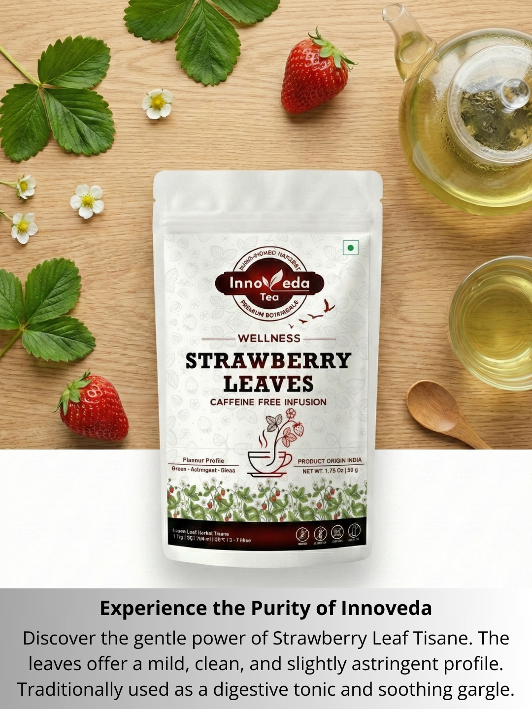 Strawberry Leaf Tisane 50 Grams