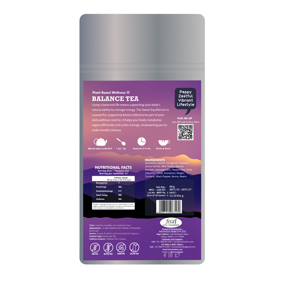 Sugar Balance Tea (30 Tea Cups) 60 Grams