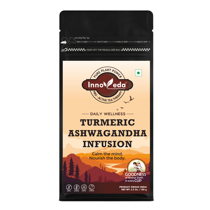 Thé Ashwagandha au curcuma