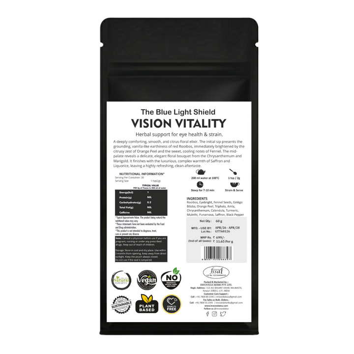 Vision Vitality Tea (30 Tea Cups) 60 Grams