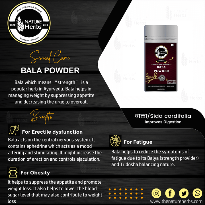 Bala Powder (Churna) For Weight management - INNOVEDA