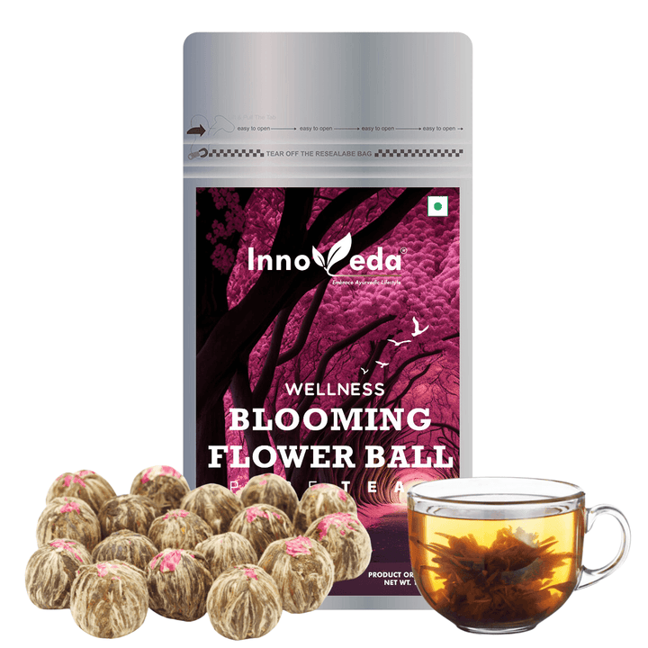 Blooming Tea | 5 Flower Tea Balls (30 Tea Cups) 40 Grams - INNOVEDA