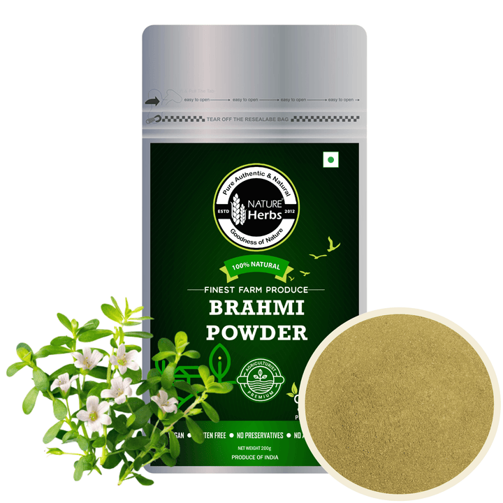 Brahmi (Bacopa) Powder (Churna) For Brain & Hairs - INNOVEDA