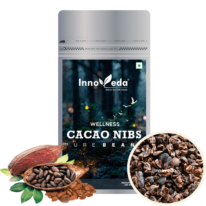 Cacao Nibs (Roasted & Cracked | Unsweetened | Pure Cacao Bean Bits | Aromatic) 200Grams - INNOVEDA