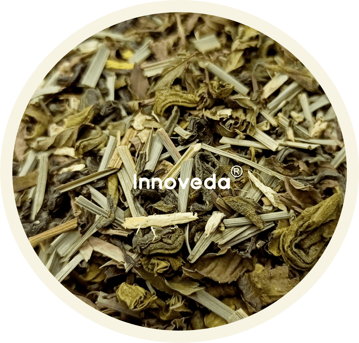 Calming Ginger Lemon Tea (50 Tea Cups) 100 Grams - INNOVEDA