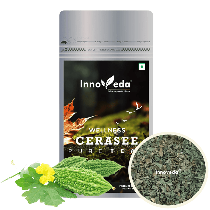 Cerasee Karela Leaf Tea Rich in Vitamin A & Iron (30 Tea Cups) 50 Grams - INNOVEDA