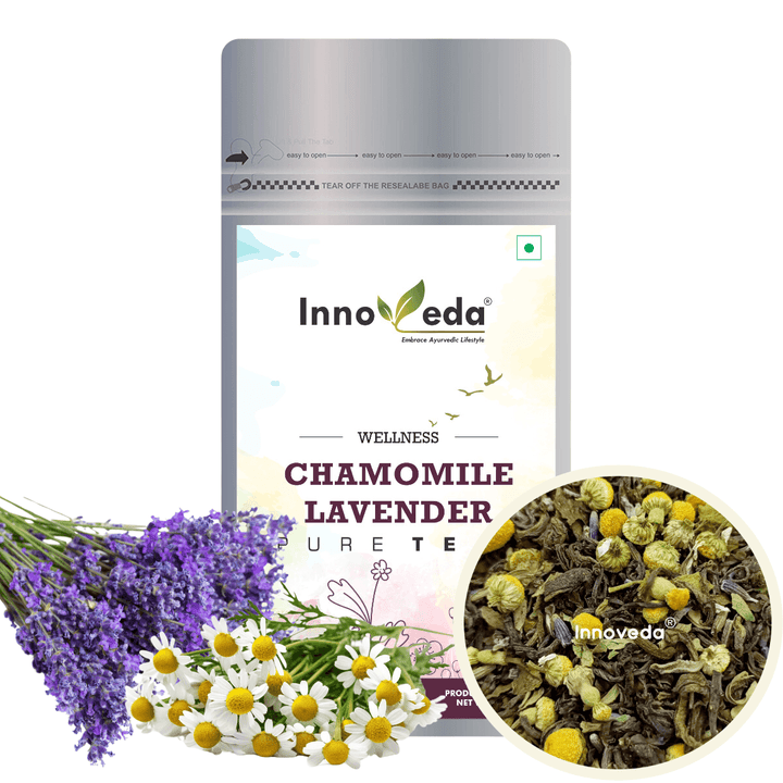 Chamomile Lavender Tea for Healthy Skin (30 Tea Cups) 50 Grams - INNOVEDA