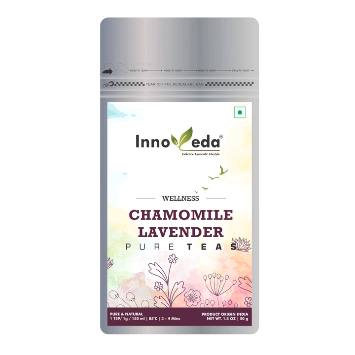 Chamomile Lavender Tea for Healthy Skin (30 Tea Cups) 50 Grams - INNOVEDA