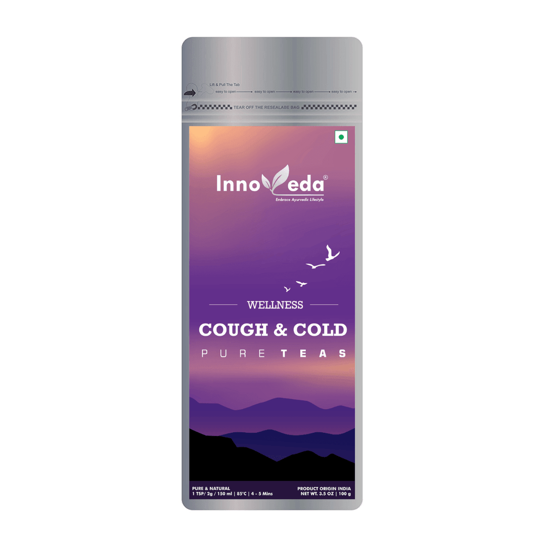 Cough And Cold Tea for Throat Health (50 Tea Cups) 100 Grams - INNOVEDA