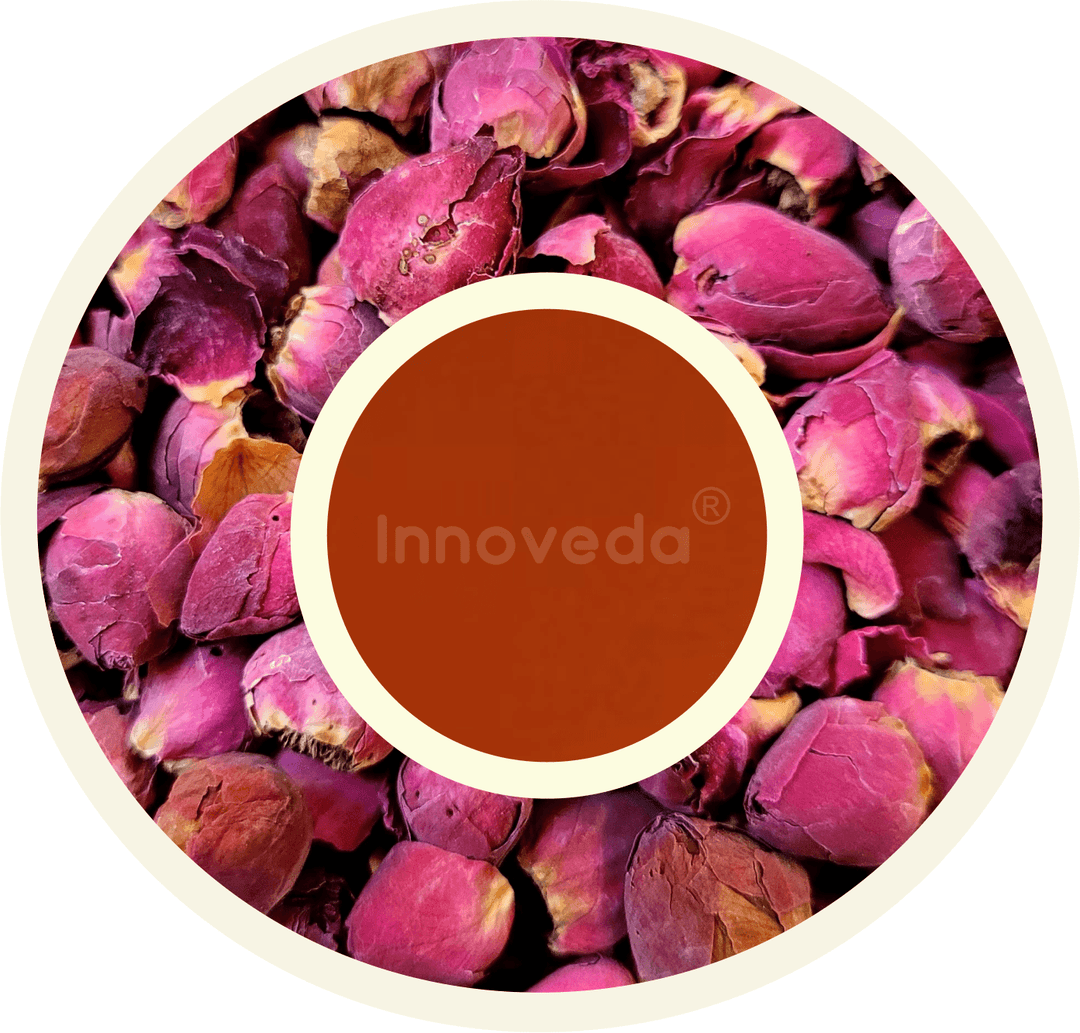 Damask Rose Buds Tea to Soothe Skin & Deep Sleep (25 Tea Cups) 28 Grams - INNOVEDA