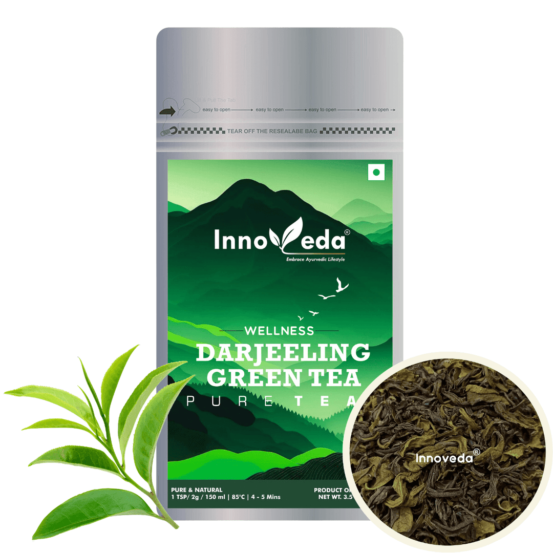 Darjeeling Green Tea (50 Tea Cups) 100 Grams - INNOVEDA